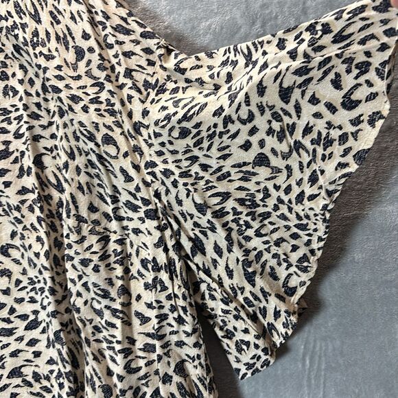 JM Collection Cheetah Animal Print Flowy Sleeves Top Blouse Size 3X - Picture 4 of 9